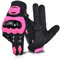 ELCYCO - Guanti da moto da donna, con touch screen, estivi, moto da cross, da corsa, ciclismo, arrampicata, motocross, colore: rosa, XL