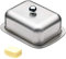 Stainless Steel Butter Dish with Lid - Fridge Safe, Dishwasher Safe for Home & Restaurant Use