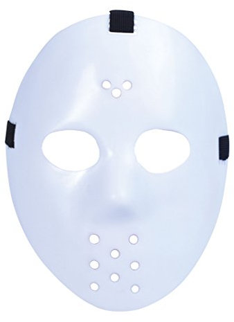 RARAA® Halloween weiße Hockeymaske Jason Voorhees Killer Festival Hacker Masken Verkleidung Kostüm Cosplay Horror Freitag der 13. Gruselige Erwachsene Unisex Maske