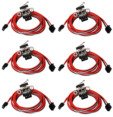 HUAZIZ 3D Drucker Endschalter limit Switch Sensor mit 3 Pins 1m Draht für 3D-Drucker Serie Teile und Zubehör,3D Drucker Limited Switch Mechanisches Endstop-Schaltermodul