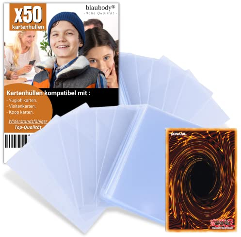 Yugioh Kartenhüllen x50 Card Sleeves 87x60mm - Sammelkarten Hüllen Yu Gi Oh Kartenhüllen Transparent Für Sammelmappe Yugioh Karten/Ninjago Karten/Photocard Sleeves 56x87mm Kpop Yugioh Hüllen