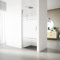 Mampara de Ducha Abatible SERIE 200 - Medida Adaptable de 87-91x195 cm - Vidrio Templado Decorado, Antical de 1 Hoja de 6 mm - Panel de Ducha con Perfil de color Plata Brillo - REALSHOWER