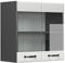 Vicco Meuble de Cuisine Haut vitré R-Line, Blanc Campagne/Anthracite, 60 cm