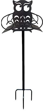 F Fityle Gartenschlauchhalter, Abnehmbarer, freistehender Schlauchständer, Metall-Lagerregal, rostfreier Wasserschlauchhalter für Garten und Rasen, Owl