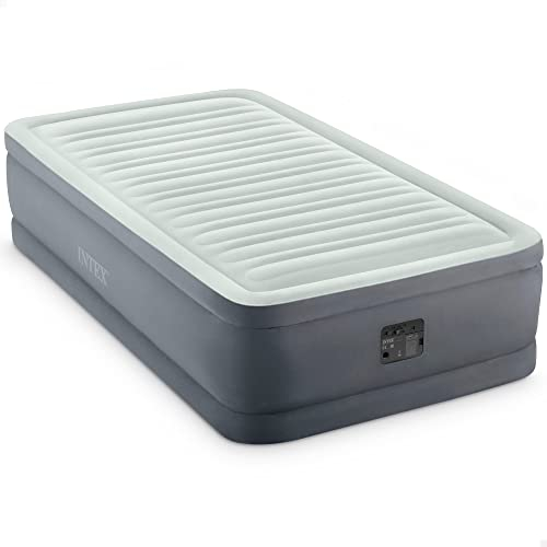 Intex Twin Premaire I erhöhtes Luftbett mit Fiber-Tech RP, aufgeblasene Größe: 99 cm x 191 cm x 46 cm (64902)