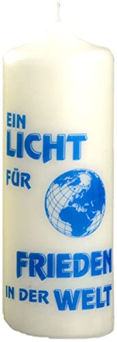 Kopschitz Kerzen Friedenskerze EIN Licht für Frieden Elfenbein 170 x Ø 60 mm