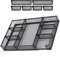 HurLuksi Desk Drawer Organiser Tray, Mesh Desks Organisers Tidy, Office Desk Accessories with 6 Adjustable Compartments, 7 Grid Stationary Organiser for Office School Supplies, 12.6 * 8.6 * 1.8 inch