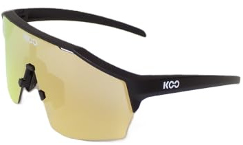 KOO Alibi Brille - Schwarz, Schwarz: Wrap-around Sonnenbrille für Erwachsene - Moderner Stil
