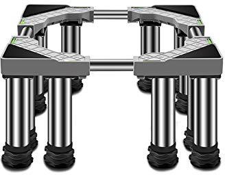 Multi-functional Adjustable Base with 4/8/12 Strong Legs Universal Tumble Dryers Stand Telescopic Length 65-80cm Width 36-55cm Washing Machine Base Anti-Vibration - 400kg