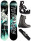 Airtracks Herren Snowboard Set - Under Flat Zero Rocker Snowboard Wide 159 - Softbindung Master - Softboots Master ATOP 43 - SB Bag