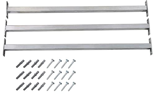 Rantry Barre di Sicurezza per Finestra Regolabili 3 pz 710-1200 mm Decorazione da Mobili