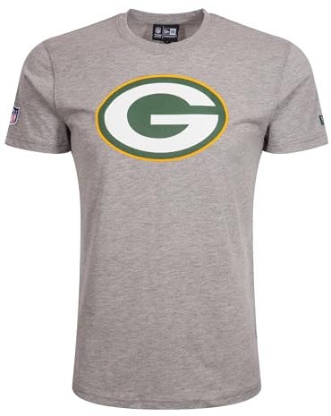 New Era Green Bay Packers NFL Team Logo Grau T-Shirt - M