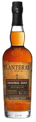 PLANTERAY RUM - (ehemals Plantation) - Original Dark - Herkunft: Barbados und Jamaika - Intensiv und Strukturiert - Goldmedaille beim Beverage Testing Institute 2023-40% Vol - 70 cl