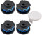 Lot de 4 bobines de fil de rechange en nylon pour débroussailleuse Ryobi One+ AC14RL3A, Olt1832 Rac124, 1,6 mm Ryobi 18 V, 24 V, 40 V - 3,4 m