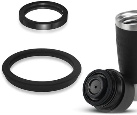 ShnminEU Sealing Rings Set Silicone Seal Compatible with Emsa Travel Mug Classic/Waves 0.36 Litre Travel Mug Grande 0.5 Litre Thermal Mug Replacement Seals for Coffee Mug Lid