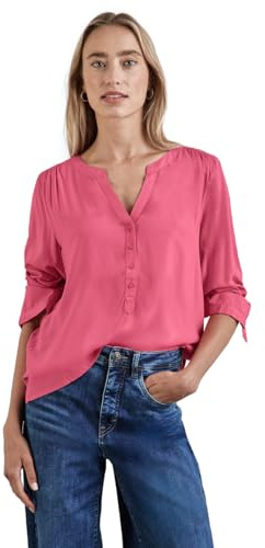 Street One Damen Basic Bluse in Unifarbe