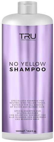 Tru No Yellow Farbschutz Shampoo, 1000ml – Anti-Gelbstich Pflege für gefärbtes & getöntes Haar, Glanz & Geschmeidigkeit