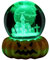 3D LED Night Light Crystal Table Decoration For Halloween Unique Perfect For Home Halloween Parties And Festive Celebrations Solar System Projector (Green, 11x7x7)