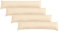 Brit Cotton Door Draft Excluder Hollow Fiber Filled-Draft Excluder for Doors Window-Draught Excluder Cushion with Plain Cover Guard-Door Stopper-Wind Air Blocker Energy Saver (Cream, Pack of 4)