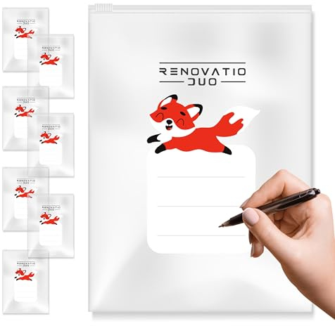8 Bustine Corredino Neonato Ospedale – Kit Organizzazione Parto con Etichetta | Sacche Trasparenti 35x28 cm, Valigia Maternità Ordinata, Zero Stress