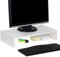 IDIMEX Support d'écran d'ordinateur Monitor, réhausseur pour Moniteur avec Tablette de séparation Dimensions 50 x 10 x 27 cm, en mélaminé Blanc Mat