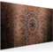 Runa Art Wandbild XXL Mandala Wohnzimmer Schlafzimmer 200 x 80 cm Beige Braun 5 Teilig - Made in Germany - 101255c
