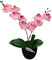 vidaXL Künstliche Orchidee mit Topf Kunstpflanze Kunstblume Dekoblume 30 cm Rosa