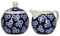 London Pottery JY18LT49 Pot à lait et sucrier en grès avec petites marguerites