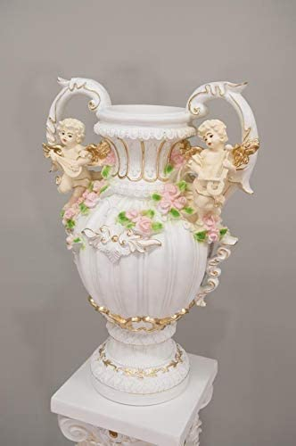 JV Moebel Design Blumen Topf Dekoration XXL Vase Vasen Handarbeit Deko Kelch Pokal 70cm