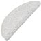 vidaXL 15x Stufenmatte Halbrund rutschfest Stufenmatten Treppenmatten Treppenteppich Stufenschoner Treppenschoner Treppenschutz Matte Weiß 65x21x4cm