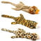 Jeeper Squeaky Dog Toys, 3 Pack no Stuffing Durable Plush Dog Squeaky Chew Toys Set for Puppy Small Medium Large Dogs Playing Making Fun, Wolf, Tiger, Leopard and Lion