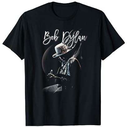 Bob Dylan - Unveröffentlichtes T-Shirt, Klassisch, V-Ausschnitt, Schwarz, S, Kurzarm, Unisex, Baumwolle, Musik-Design, Bob Dylan Fans, männliche Musikliebhaber