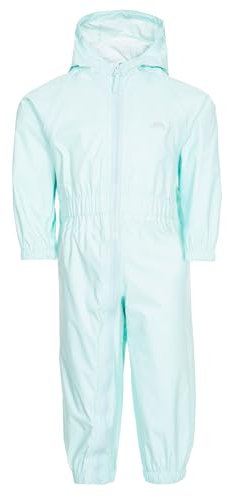Trespass Babies Rainsuit Hooded Waterproof All in One Breathable Suit Button