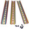 Taiss 3 pièces Rail DIN rail de montage Pour Armoire de Distribution Armoire de Commande,Largeur 35 mm, Hauteur 7.5 mm,Kongueur 250 mm/10-G