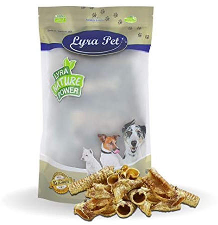 Lyra Pet® 5 kg Rinderstrossen 1-8 cm fettarm Kauartikel Kausnack Kaustange Hundefutter Belohnung Training Strossen Rind Hund