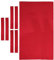 Hellery 7ft / 8ft Billardtischdecke Hochleistungstischfilzkissen mit Seitenwickel - Rot, 7ft