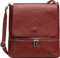 Caspar sportlich elegante Damen Umhängetasche aus Leder - mittelgroße Messenger Bag - CLASSIC LINE - Modell No.811 - Made in Italy, Farbe:weinrot, Accessoires:One Size
