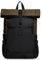 INVICTA ACT FOLD Rucksack aus nachhaltigem Stoff, Praktisch & Unisex Leicht, kompakt, mit Laptopfach & Rollup Funktion;Büro, Reise, Arbeit, Fahrrad Backpack, Daypack, italienisches Design moosgrün