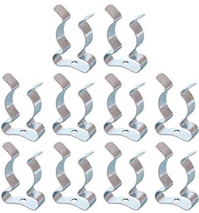 10 Stück Federstahlklammern Federklammern Geräte Klemmen Ø 50mm Federklemmen aus Federstahl Offen Werkzeugclips aus Schwerem Manganstahl Werkzeugklammern Federstahlklammer, Verzinkt, Offen