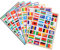 TOYANDONA 7 Sheets of World Flag Stickers - Country Flag Stickers for School, Journal, Scrapbook, Planner (Mixed Styles)