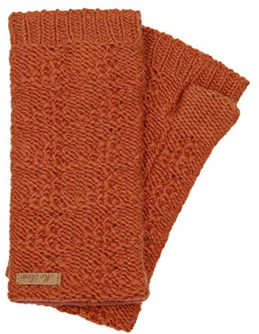 Damen Gestrickte Pulswärmer Modell Lenna Rost 5512