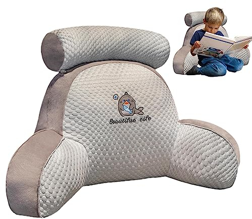Lesekissen für Erwachsene im Bett,Rückenkissen zum Sitzen im Bett | Lendenkissen mit Armlehnen zum Lesen, Faulenzen und Fernsehen