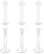 Mayhoop 16G Klar Tragus Helix Piercing Ohrringe Ohrstecker 10mm Flexible Acryl Lippenpiercing Labret Stud für Männer und Frauen