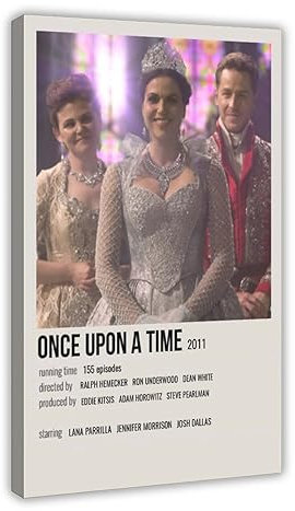 Once Upon A Time Filmposter 8 Leinwand Poster Wandkunst Dekor Druck Bild Gemälde für Wohnzimmer Schlafzimmer Dekoration Rahmen: 60 x 90 cm
