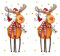 Atelier 20 einzelne Taschentücher Weihnachten Rentier und Santa. 2 Packungen mit 10 Papiertaschentüchern als Geschenk. Rot, Weiß, Schwarz. 4-lagig, strapazierfähig, unparfümiert.