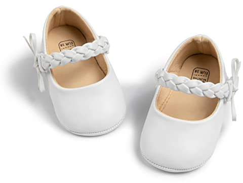 CENCIRILY Baby Mädchen Lauflernschuhe Bowknot Prinzessin Schuhe Neugeborenes Blumen Mary Jane Flats