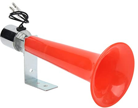 KOSDFOGE 180DB Rote Lufthupe Universal, Wolfpfeife für Auto, Zweck 12V/24V Caravan Druckpfeife Horn für PKW LKW Suvs Motorräder