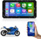 Road Top Motorrad GPS Carplay Bildschirm mit Design Halterung für Motorräder, Kabelloses CarPlay und Android Auto, Tragbarer Wasserdichter 5.98 Touchscreen, Dual Bluetooth, Navigation, Siri