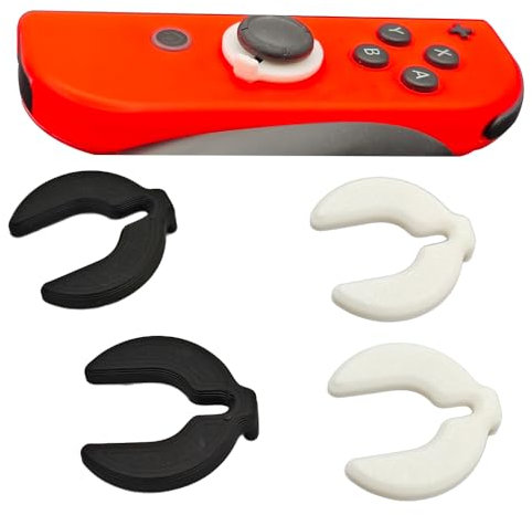 For Switch oled joystick Precision Rings Thumb Grips Ring Protector For Switch oled (black)
