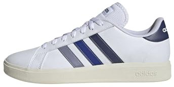 adidas Herren Grand Court Base 2.0 Shoes Schuhe, FTWR White/Dark Blue/semi Lucid Blue, 39 1/3 EU